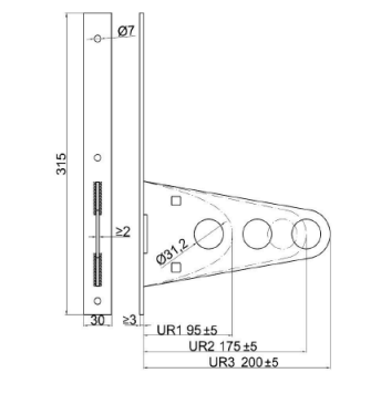 Držák protisněhových trubek pro ploché střechy uchwyt_typ_U_rurowy