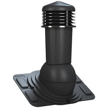 Větrací komínek Standard Plus Ø125 mm pro  nízké trapézové plechy s odvodem kondenzátu