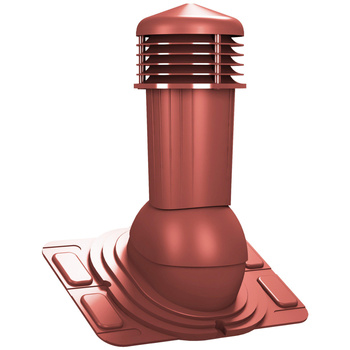 Větrací komínek Standard Plus Ø125 mm pro  nízké trapézové plechy s odvodem kondenzátu