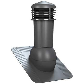 Větrací komínek Standard Plus Ø125 mm pro asfaltové krytiny s odvodem kondenzátu