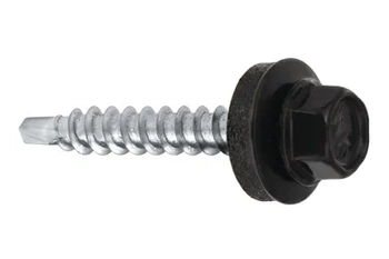 Farmářský šroub s podložkou EPDM do plechu pro dřevo 4,8 x 55 RAL 9005 200ks