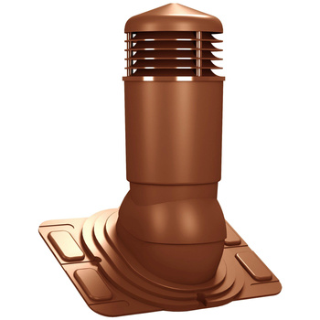 Větrací komínek Standard Plus Ø125 mm izolovaný  pro  nízké trapézové plechy